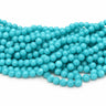 10 mm turkise glasperler – bundt af strenge