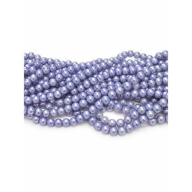 10 mm lyst lavendelfarvede glasperler – bundt af strenge
