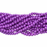 10 mm lilla glasperler – bundt af strenge
