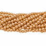10 mm champagne glasperler – bundt af strenge