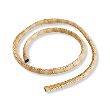 Kraftig randsyet lædersnor – 5 mm tykkelse, 40 cm lang