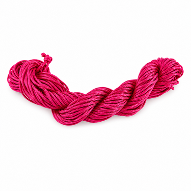 Pink knyttesnor 1 mm