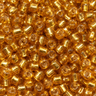 4 mm gyldne Silverline rocailles perler - nærbillede
