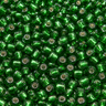 4 mm grønne Silverline rocailles perler - nærbillede