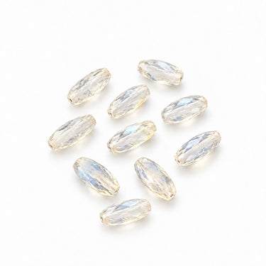 10 ananaskvartsperler ca. 5×11 mm