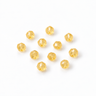 5-6 mm citrinperler grov facet - 10 stk.