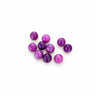 8 mm lilla farvede jadeperler - 10 stk.