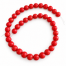 Koralrøde South Sea Shell perler 10 mm – hel streng