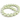 16 mm lyse perlemorsgrønne South Sea Shell perler - hel streng