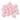 12 mm matte rosa glasperler - 20 stk.