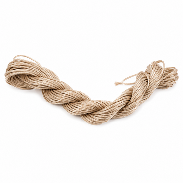 Beige knyttesnor 1 mm