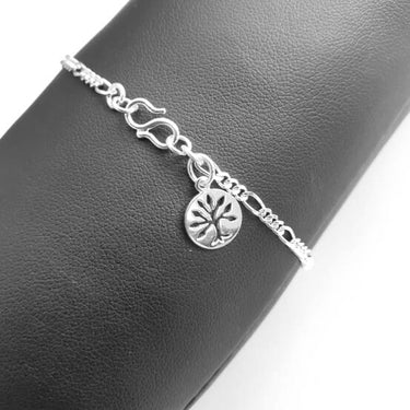 sterling sølv figaro kæde armbånd