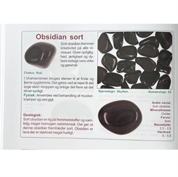 Info om Stjernetegn og lykkesten - Sort Obsidian