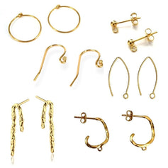 Øreringe i forgyldt 925 sterling sølv