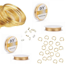 Tråd & øskner i "Guld"