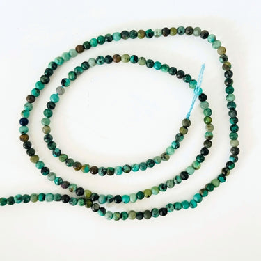 Afrikansk  turkis, ca. 2,5 mm - Hel streng