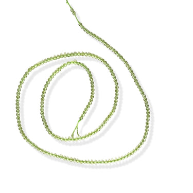 2 mm Peridot - Hel streng