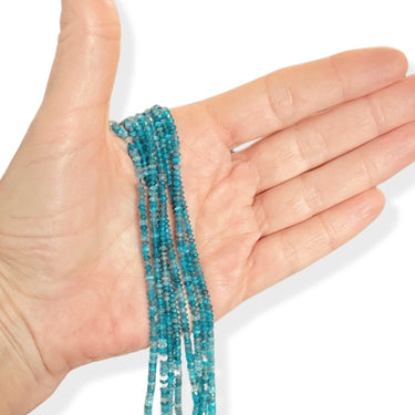 Apatite 3x2 mm, Hel streng