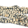 3 mm Dalmatiner Jaspis perler – ca. 130 stk.