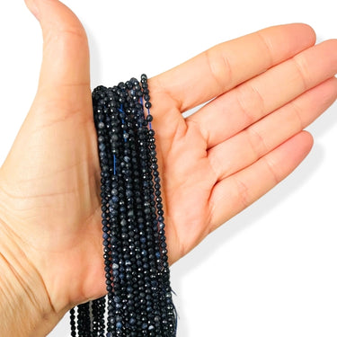 Safir 3 mm, facet - Hel streng