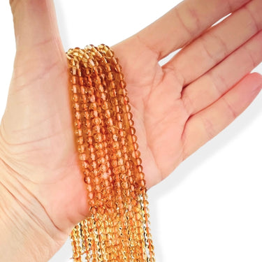 4 mm Citrin - Hel streng