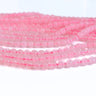 4 mm Glat Rund Rosakvarts perler – Hel streng
