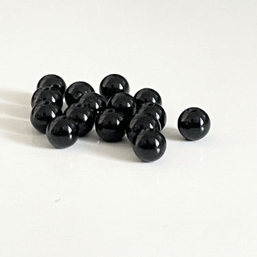 4 mm Sort onyx - Hel streng