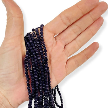 4 mm Blue Goldstone - Hel streng