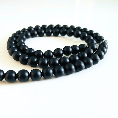Mat sort onyx 6 mm - Hel streng