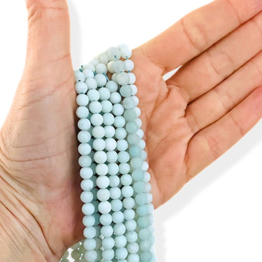 Amazonit, MAT 6 mm - Hel streng