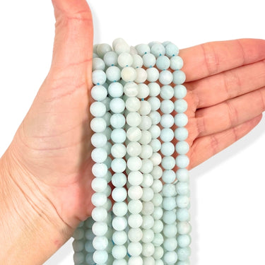 Amazonit, MAT 8 mm - Hel streng