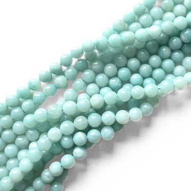 8 mm Amazonit perler - Hel streng