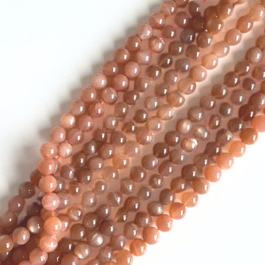 8 mm Sunstone / Solsten - Hel streng