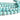 Amazonit 10 mm facet - Hel streng