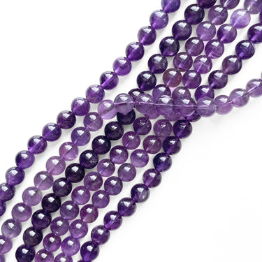 10 mm Ametyst - Hel streng
