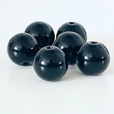 10 mm Sort onyx - Hel streng