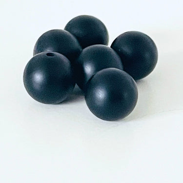 10 mm MAT Sort onyx  - Hel streng