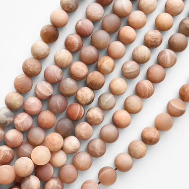 10 mm MAT Sunstone - Hel streng