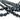 Sort agat, facet 10 mm - Hel streng