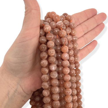 10 mm Sunstone / Solsten - Hel streng