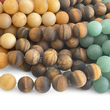 Mix af 12 mm natursten med mat overflade og dybe farver