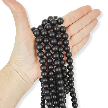 Mat sort onyx 12 mm - Hel streng