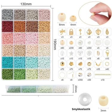 DIY Seed beads og smykkedele - Sæt 9