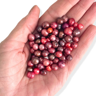 Bordeaux mix ferskvandsperler, 60 gram