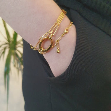 DIY- Forgyldt armbånd med lange led