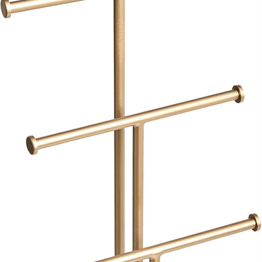 Smykkestativ - Guld / Hvid