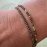 Armbånd i 2 mm facet perler
