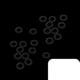 Gummi O-ringe 10/6 mm i sort gummi – ideelle til fleksible smykkedesigns