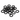 Sorte gummi O-ringe 10/6 mm - 20 stk.