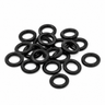 Sorte gummi O-ringe 10/6 mm - 20 stk.